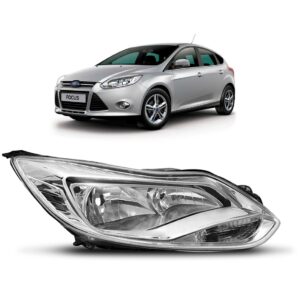 Farol Focus Hatch Sedan 2013 2014 2015 Cromado Lado Direito