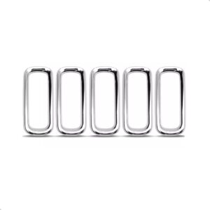 Kit Acabamento Grade Dianteira Renegade 15 A 18 Cromado 5 Pc