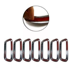 Kit Acabamento Grade Dianteira Renegade 15 A 18 Cromado 5 Pc