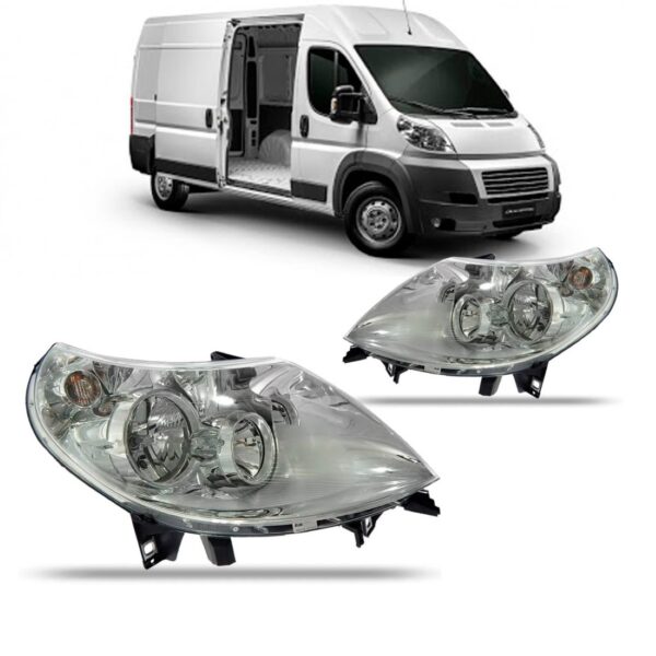 Farol Ducato 2017 A 2020 Cromado 1ª Linha - Direito/passageiro