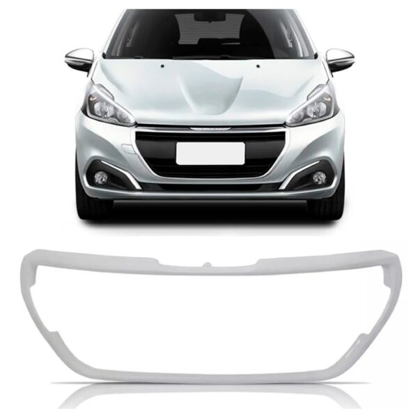 Moldura Grade Radiador Peugeot 208 2017 2018.