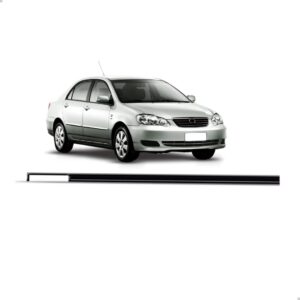 Borracha Friso De Teto Corolla 2003 A 2008 Unitario Preto Lado Direito