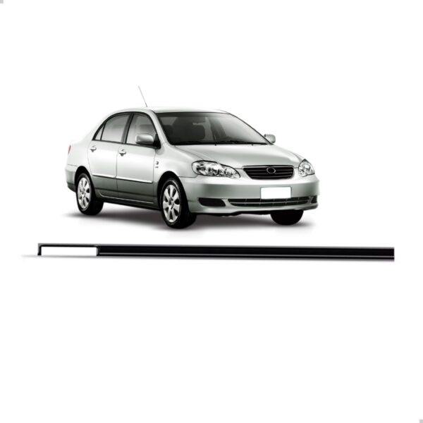Borracha Friso De Teto Corolla 2003 A 2008 Unitario Preto Lado Direito