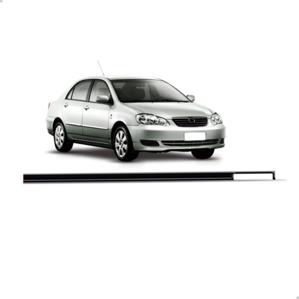 Borracha Friso De Teto Corolla 2003 A 2008 Unitario Preto Lado Esquerdo