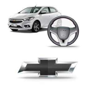Emblema De Volante Cruze Onix Prisma Sonic Cobalt Preto