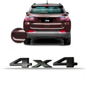 Letreiro 4x4 Renegade E Compass 2015 A 2020 Black Piano