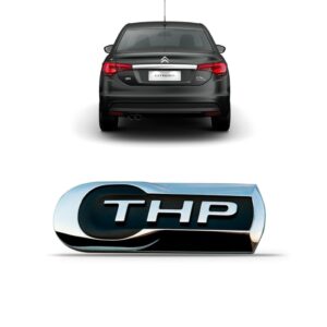 Emblema Thp Linha Citröen Cromado Preto