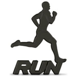 Adesivo Run Corredor 70 Mm Preto