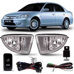 Kit Farol Milha Civic 2004 2005 2006 Honda Auxiliar Neblina