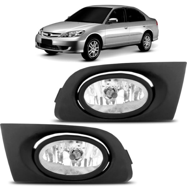 Farol Milha Auxiliar Civic 2001 A 2003 Lado Direito