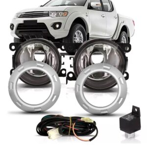 L200 Triton 2006 07 08 09 2010 Kit Farol Milha Neblina Aux.