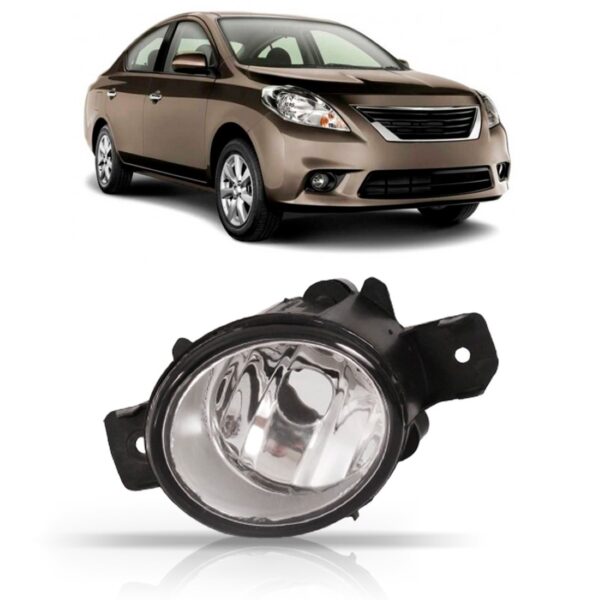 Farol De Milha Para Nissan Versa 2011 2012 2013 1ª Linha Esquerdo - Motorista