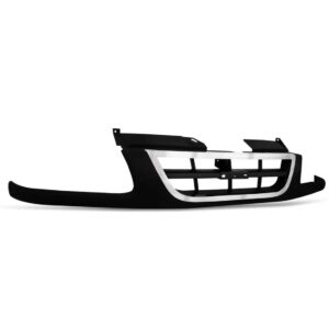 Grade  Frontal Para S10 1995 96 A 1998 Preta C/friso Cromado - Preto