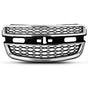 Grade S10 2012 A 2016 Trailblazer 13 A 16 Superior/inferior Preto Com Friso Cromado