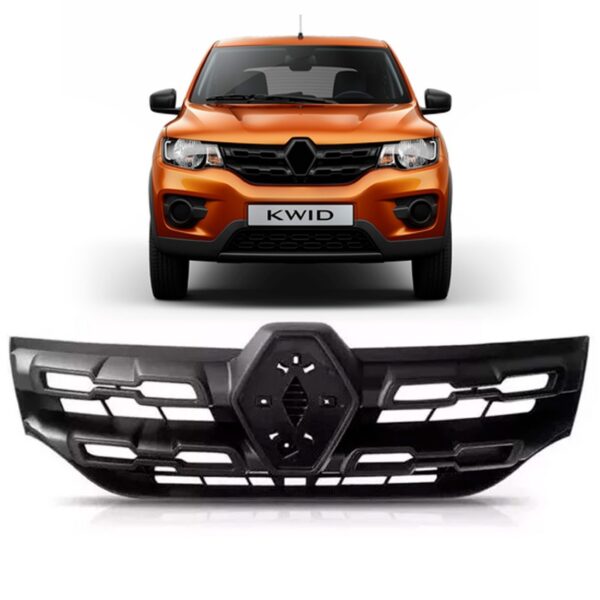Grade Central Renault Kwid 2017 2018 A 2020 Preta 1a Linha Preto