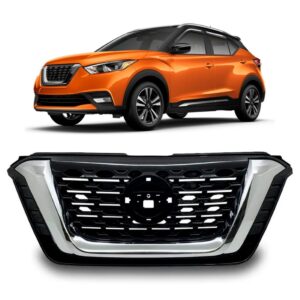 Grade Nissan Kicks 2016 2017 2018 Preta Com Friso 1a Linha Preto