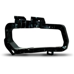 Suporte Moldura Farol Milha Kicks 2016 A 2018 Preta Lado Direito