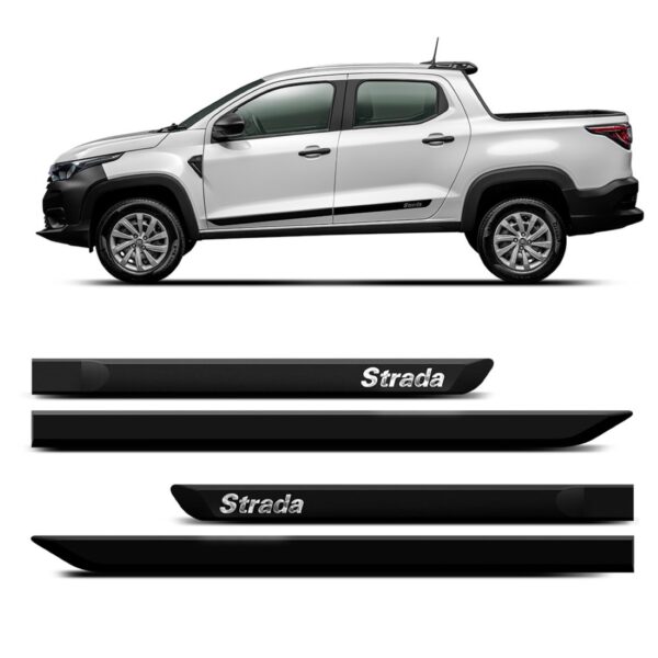 Borrachão De Porta Lateral Para Fiat Strada 2020 21 A 2025