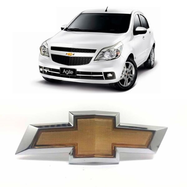 Emblema Grade Dianteira Agile/montana2011 2012 2013 Dourado Dourado