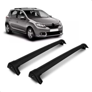 Rack Teto Aluminio Logan 2015 2016 2017 2018 2019 2020 Preto Preto