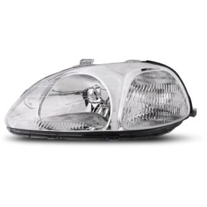 Farol Para Honda Civic 1996 1997 1998 Foco Simples 1ª Linha Esquerdo/motorista