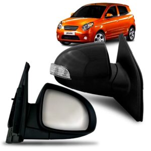 Retrovisor para Picanto 2008 2009 2010 Com Pisca Elétrico Lado Direito