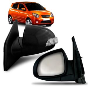Retrovisor para Picanto 2008 2009 2010 Com Pisca Elétrico Lado Esquerdo