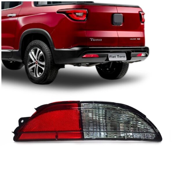 Lanterna Fiat Toro 2016 2017 Parachoque Refletor Refletiva Lado Direito