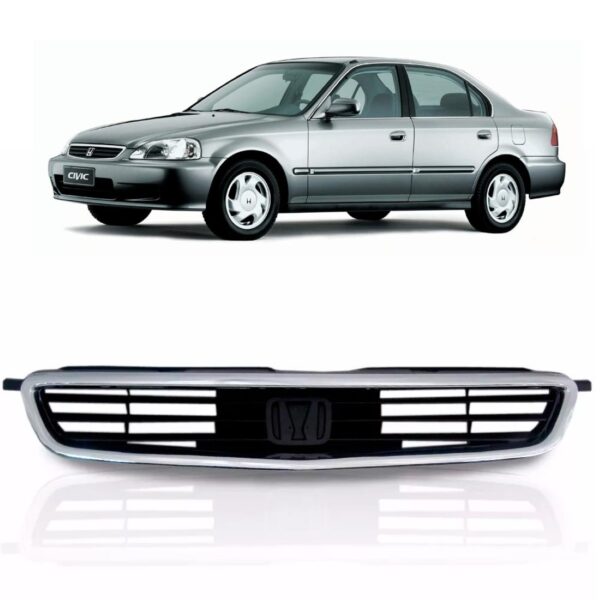 Grade Radiador Civic 1996 1997 1998 Friso Cromado