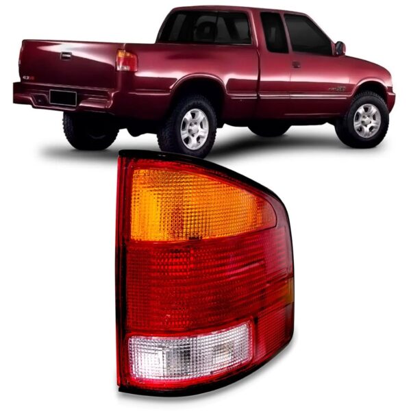 Sinaleira Traseira S10 1995 1996 1997 1998 1999 2000 Âmbar Lado Direito