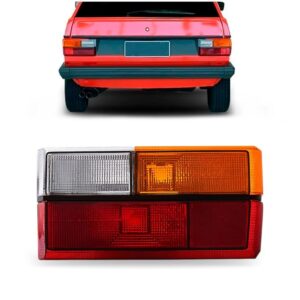 Lanterna Traseira Gol 1980 A 1986 Âmbar Friso Preto Promoção Lado Direito