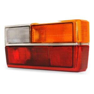 Lanterna Traseira Gol 1980/1986 Ambar Friso Cromado 1ª Linha Direito