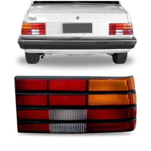 Lanterna Traseira Monza 1982/1990 Âmbar Friso Preto Promoção Lado Direito