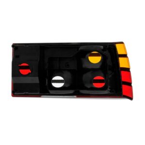 Lanterna Traseira Monza 1982/1990 Âmbar Friso Preto 1ª Linha Esquerdo Tricolor