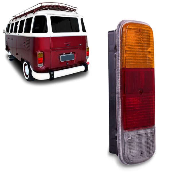 Sinaleira Traseira Para Kombi Clipper 1976 A 1996 Âmbar Âmbar