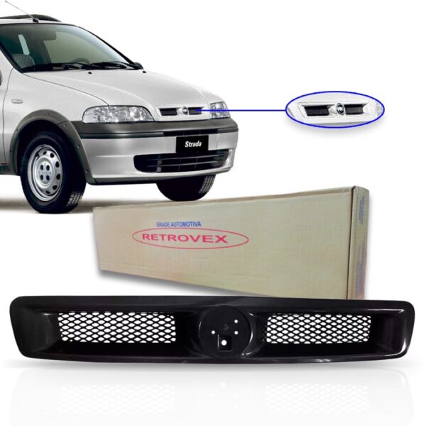 Tela Frontal Central Preta Palio Siena Strada Fire 01 02 03 Preto