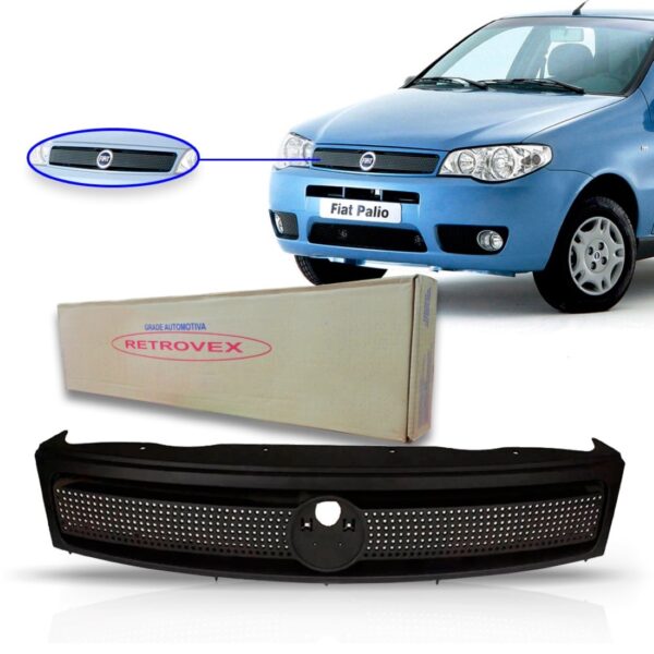 Tela Frontal Radiador Palio Flex 2004 2005 2006 2007 - Preto