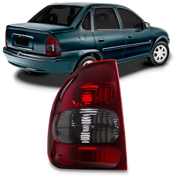 Lanterna Traseira Corsa Sedan Classic 2000 A 2010 Fumê Lado Esquerdo