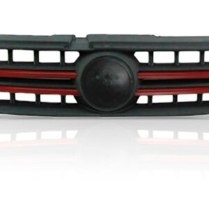 Grade Radiador Para Fiat  Stilo 2008 A 2012 Friso Vermelho