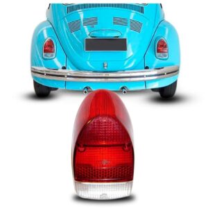 Jogo Lente Lanterna Seta Traseira Rubi Fusca 1500 Vermelho