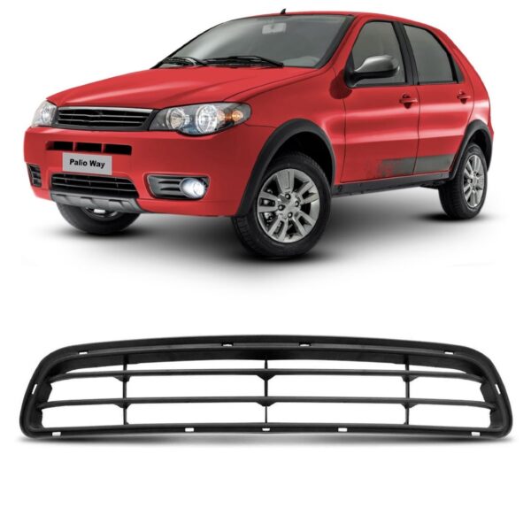 Grade Central Parachoque Palio Way 2010 2011 A 2016 1a Linha Cinza