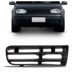 Moldura Para Farol Milha   Golf 2000 A 2007 Sem Furo Ld Preto Direito