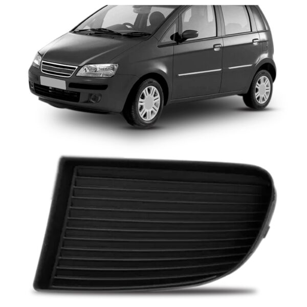 Moldura Para Farol Milha Idea 2006 A 2010 Preto Sem Furo Le Preto Esquerdo