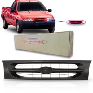 Tela Frontal Courier 1996 1997 1998 1999 Preta Pickup - Preto