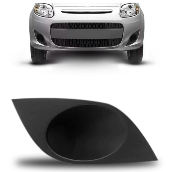 Moldura Milha Palio Attractive 2012 2013 2014 Cinza Sem Furo Lado Direito