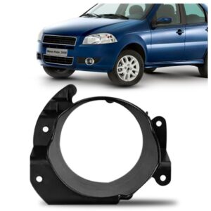 Suporte Moldura Milha Palio 2007 A 2012 Le Preto Esquerdo