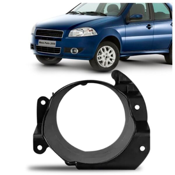 Suporte Moldura Milha Palio 2007 A 2012 Le Preto Direito