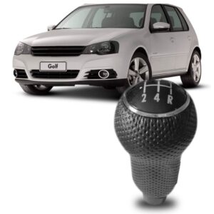 Bola Câmbio Audi A3/golf 2002 A 2011 Lente Preta E Cromado Preto