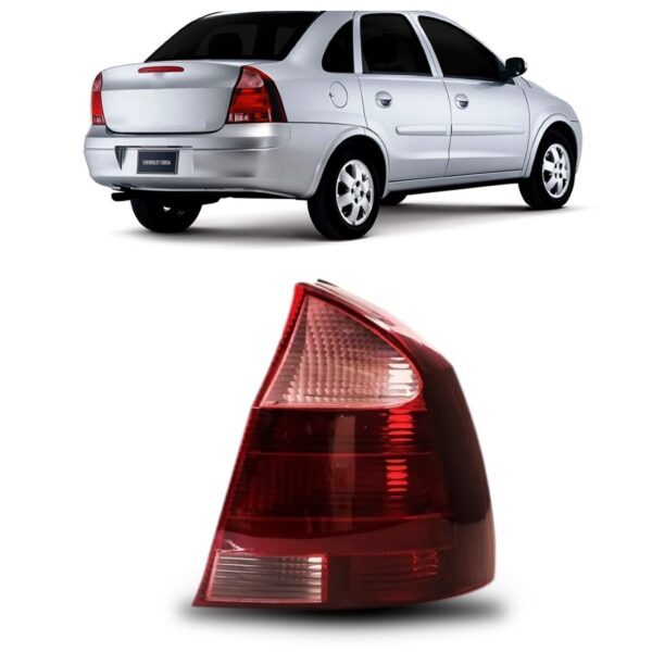 Lanterna Traseira Corsa Sedan 03 04 05 06 07 08 A 11 Ré Rosa Lado Direito