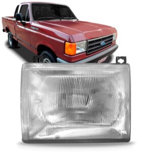 Farol F1000 93/96 Sem Suporte Lente Vidro Cromado 1ª Linha Direito/passageiro